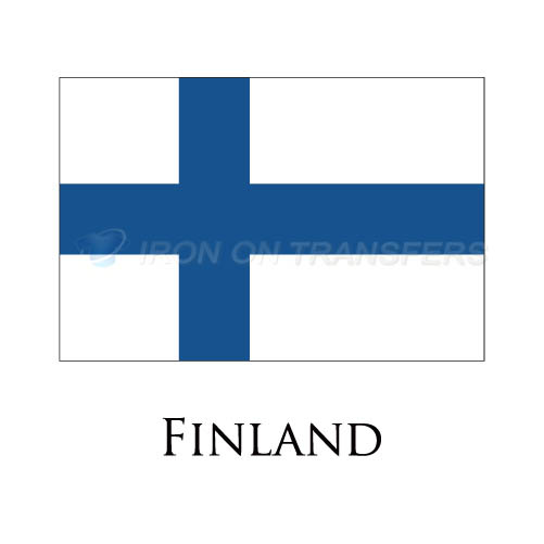 Finland flag Iron-on Stickers (Heat Transfers)NO.1875